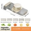 2in1 Multifunctional Vegetable Cutter For Cutting And Draining Vegetables Sturdy Food Chopper Convenient Dicer Kitchen Gadget - Image 7