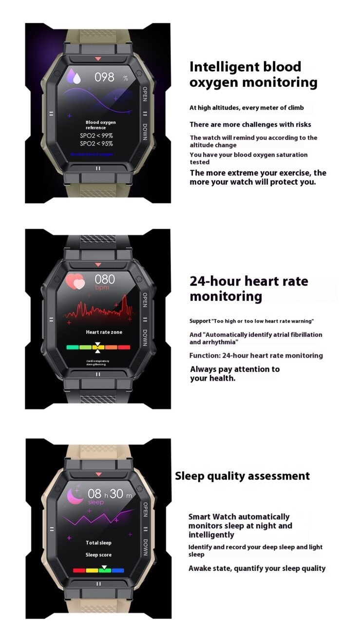 K55 Smart Watch Bluetooth Calling Sports Heart Rate Blood Pressure Monitoring - Image 10