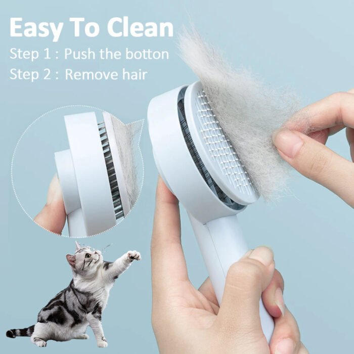 Pet Needle Comb Hair Remover Brush Dog And Cat Pet Comb Self Cleaning Massage Brushes Grooming Supplies - Image 1