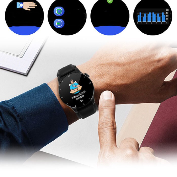 Real Blood Pressure Measurement Thermometer Step Smart Bracelet - Image 2