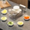 2in1 Multifunctional Vegetable Cutter For Cutting And Draining Vegetables Sturdy Food Chopper Convenient Dicer Kitchen Gadget - Image 5