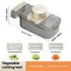 2in1 Multifunctional Vegetable Cutter For Cutting And Draining Vegetables Sturdy Food Chopper Convenient Dicer Kitchen Gadget - Image 2