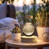 Crystal Ball Cosmic Dinosaur Indoor Night Light USB Power Warm Bedside Light Birthday Gift Night Lamp - Image 8