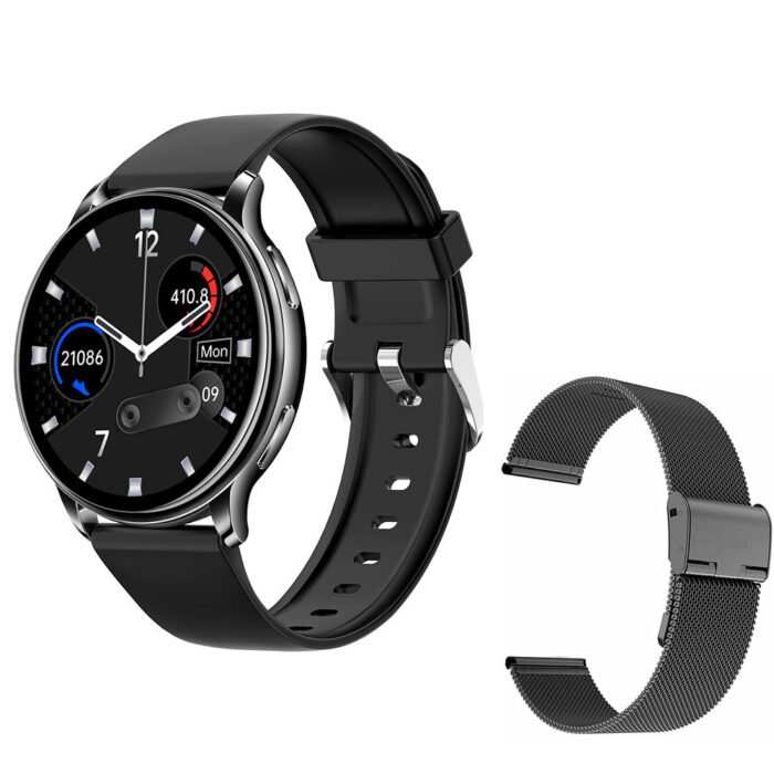 Smart Couple Watch Round Screen Bluetooth Calling Heart Rate Blood Oxygen Sleep Monitoring - Image 2