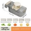 2in1 Multifunctional Vegetable Cutter For Cutting And Draining Vegetables Sturdy Food Chopper Convenient Dicer Kitchen Gadget - Image 4