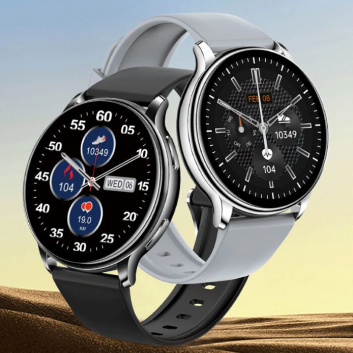Smart Couple Watch Round Screen Bluetooth Calling Heart Rate Blood Oxygen Sleep Monitoring - Image 1