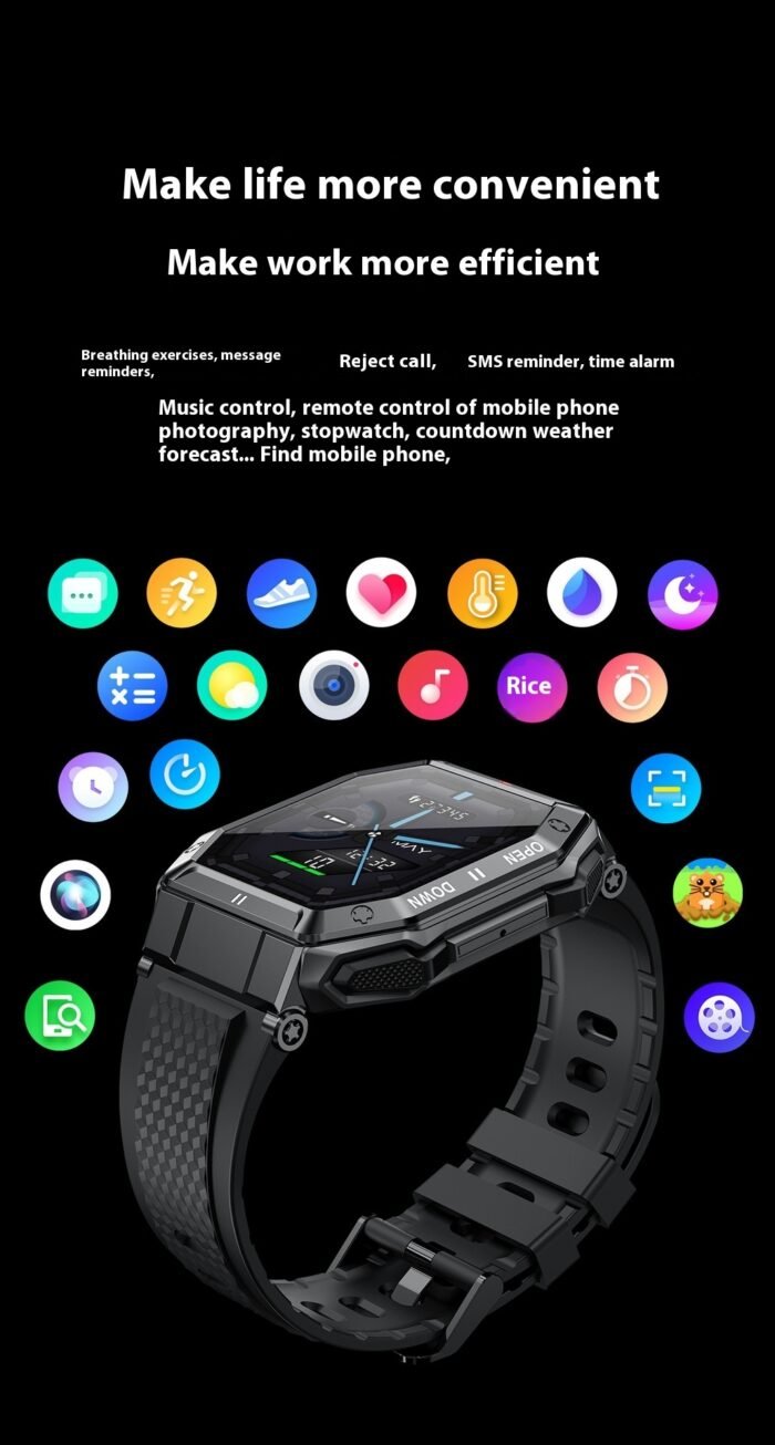 K55 Smart Watch Bluetooth Calling Sports Heart Rate Blood Pressure Monitoring - Image 8