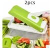 12pcs Multifunctional Vegetable Chopper Handle Food Grate Food Chopper Vegetable Slicer Dicer Cut Kitchen Gadgets - Image 6