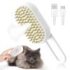Steam Pet Brush 3-in-1 Massage Dog Steamy Brush Spray Beauty Tangled And Loose Hair Removal Cats Grooming Comb Dogs - Image 2