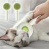 Pet Hair Cleaner Brush Cat Grooming Brush With Release Button Pet Hair Cleaner Brush Cat Grooming Brush Long Or Short Hair Cats Dogs Pet Massage BrushesComb For Cat Dog - Image 10