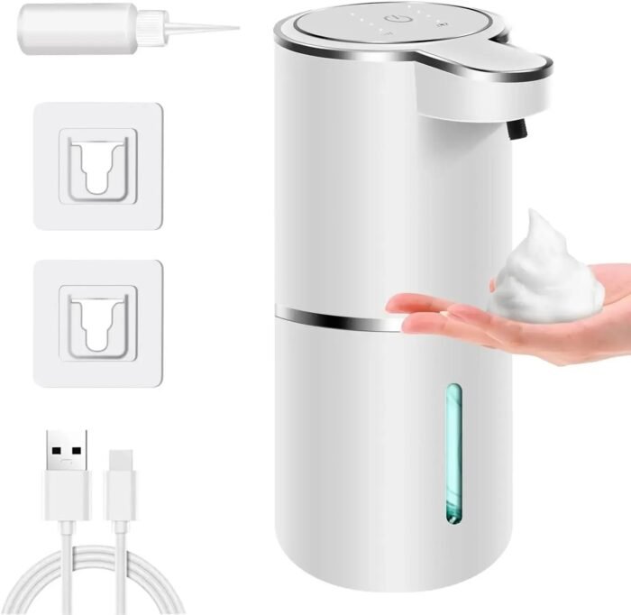 Automatic Soap Dispenser Touchless Foaming Soap Dispenser 380ml USB Rechargeable Electric 4 Level Adjustable Foam Soap Dispenser - Image 1