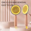 OneKey Pet Hair Remover Comb Pet Comb Grooming Brush Pet Hair Cleaner Brush Cat Shedding Brush Self Cleaning Slicker For Long & Short Hair Cats And Dogs - Image 2