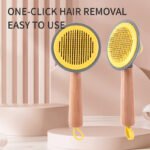 OneKey Pet Hair Remover Comb Pet Comb Grooming Brush Pet Hair Cleaner Brush Cat Shedding Brush Self Cleaning Slicker For Long & Short Hair Cats And Dogs - Image 2