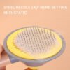 OneKey Pet Hair Remover Comb Pet Comb Grooming Brush Pet Hair Cleaner Brush Cat Shedding Brush Self Cleaning Slicker For Long & Short Hair Cats And Dogs - Image 4