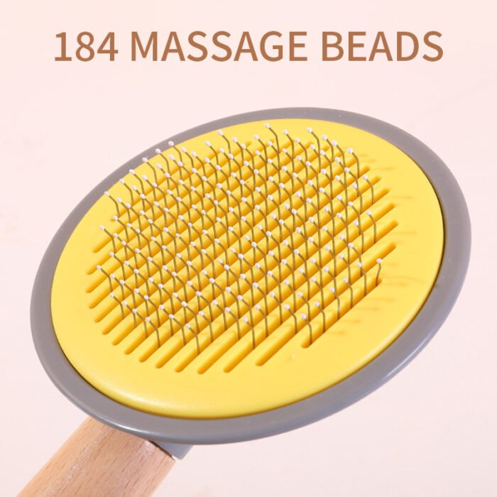OneKey Pet Hair Remover Comb Pet Comb Grooming Brush Pet Hair Cleaner Brush Cat Shedding Brush Self Cleaning Slicker For Long & Short Hair Cats And Dogs - Image 3