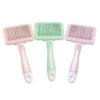 Self Cleaning Slicker Brush For Dogs, Cats Pets-One Click Cleaning Function-Gentle Effective Cat, Pet Dog Hair Remover-Dog Grooming Accessories For Small, Medium Large Dogs - Image 2