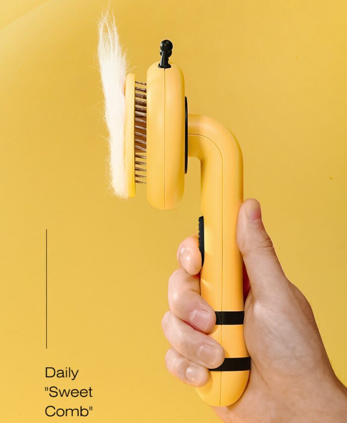 Little Bee Pet Needle Comb Cat Comb One Button Washing Artifact Pet Comb Hair Removal Pet Washing Brush Little Bee Pet Hair Removal Brush Comb - Gentle And Effective Grooming Tool For Dogs And Cats - Image 8