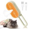 Steam Pet Brush 3-in-1 Massage Dog Steamy Brush Spray Beauty Tangled And Loose Hair Removal Cats Grooming Comb Dogs - Image 3