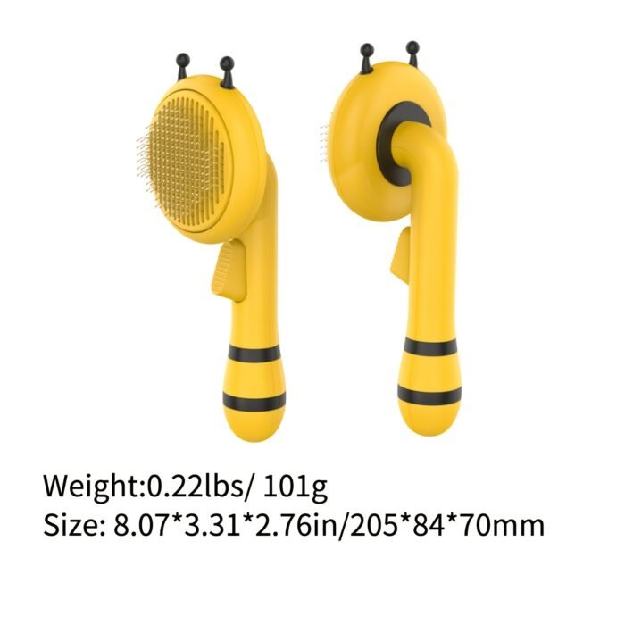 Little Bee Pet Needle Comb Cat Comb One Button Washing Artifact Pet Comb Hair Removal Pet Washing Brush Little Bee Pet Hair Removal Brush Comb - Gentle And Effective Grooming Tool For Dogs And Cats - Image 5