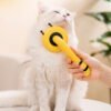 Little Bee Pet Needle Comb Cat Comb One Button Washing Artifact Pet Comb Hair Removal Pet Washing Brush Little Bee Pet Hair Removal Brush Comb - Gentle And Effective Grooming Tool For Dogs And Cats - Image 10