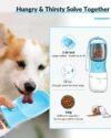 Ravel Puppy Water Bowl Dog Water Bottle With Food Container Portable Pet Dispenser Dog Stuff Accessories Items Puppy Essentials Necessities For Yorkie Chihuahua Cat Walking And Hiking - Image 8