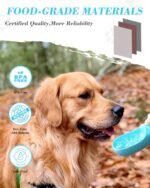 Ravel Puppy Water Bowl Dog Water Bottle With Food Container Portable Pet Dispenser Dog Stuff Accessories Items Puppy Essentials Necessities For Yorkie Chihuahua Cat Walking And Hiking - Image 5