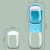 Ravel Puppy Water Bowl Dog Water Bottle With Food Container Portable Pet Dispenser Dog Stuff Accessories Items Puppy Essentials Necessities For Yorkie Chihuahua Cat Walking And Hiking - Image 4