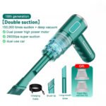 Cordless Hand-Held Vacuum Cleaner Mini Portable Car Auto Home Wireless Handheld Vacuum Cordless, Portable Car Vacuum Cleaner With Powerful Suction And Brushless Motor, Rechargeable - Image 8