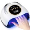 YEVYO 180W UV LED Nail Lamp With 3 Timers And Automatic Sensor Professional Nail Light - White