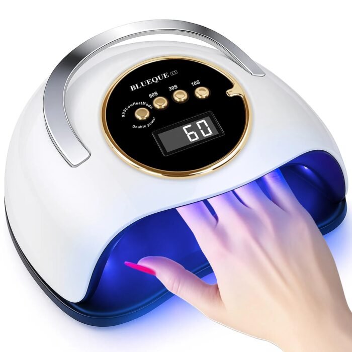 YEVYO 180W UV LED Nail Lamp With 3 Timers And Automatic Sensor Professional Nail Light - White - Image 1