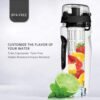 32Oz Fruit Infusing Infuser Water Bottle Water Fruit Bottle BPA Free Plastic Sport Fruit Infuser Water Bottles With Infuser Juice Shaker Drink Bottle Of Water - Image 6