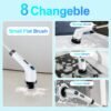 Electric Spin Scrubber For Cleaning - Bathroom Floor Shower Scrubber With Long Handle Cordless Handheld Power Spin Brush, IPX7 7in1 400RPM LED-Screen Fast Charging Ship By WFS Multichannel - Image 4