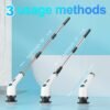 Electric Spin Scrubber For Cleaning - Bathroom Floor Shower Scrubber With Long Handle Cordless Handheld Power Spin Brush, IPX7 7in1 400RPM LED-Screen Fast Charging Ship By WFS Multichannel - Image 2