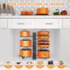 Pot Organizer Rack 8 Tiers Pots And Pans Organizer, Pot Lid Organizer For Kitchen Cabinet Cookware Organizers And Storage,Upgraded - Image 4