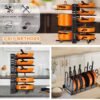 Pot Organizer Rack 8 Tiers Pots And Pans Organizer, Pot Lid Organizer For Kitchen Cabinet Cookware Organizers And Storage,Upgraded - Image 5