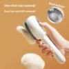 Cat Spray Comb Stainless Steel Pet One-click Hair Removal Brush - Image 4