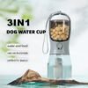 Dog Water Cup Drinking Food Garbage Bag Three-in-one Portable Small Multi-functional Pet Cups Pets Supplies - Image 2