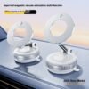 Magnetic Phone Holder With Vacuum Suction Foldable Adjustable Car Mount Magnetic Bracket Suction Nonslip For Busy Commuters - Image 4
