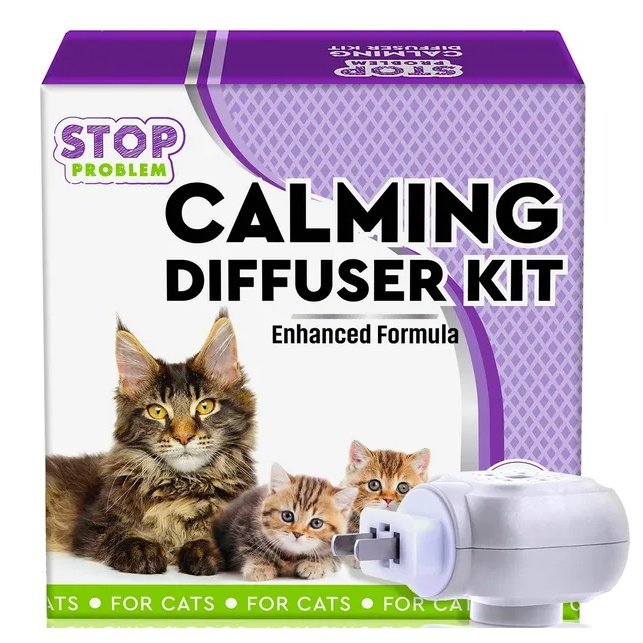 cb7fccc5-e129-4535-af68-e738b987b7e7.jpg Cat Calming Diffuser & Pet Anti Anxiety Products Feline Calm Pheromones Plug In - Image 1