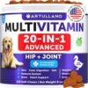 Dog Multivitamin Chewable With Glucosamine 20 In 1 Dog Vitamins And Supplements Senior & Puppy Multivitamin For Dogs Pet Joint Support Health Immunity Mobility Gut Skin 120 Chews