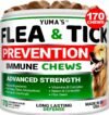 Flea And Tick Prevention For Dogs Chewables 170 Treats Natural Dog Flea And Tick Treatment All Breeds & Ages Made In USA CANNOT Be Listed For Sale On Amazon